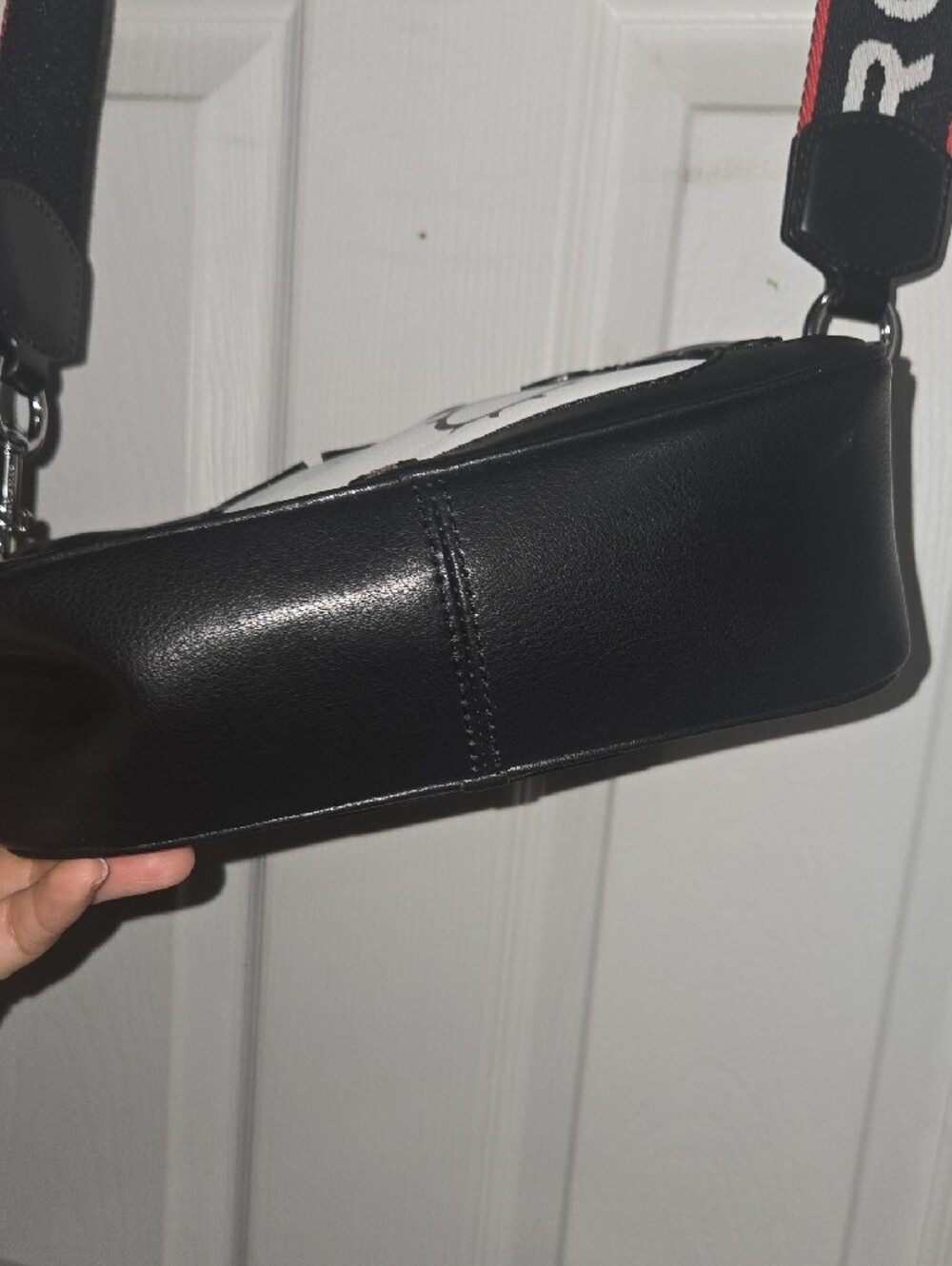 Marc Jacobs Black Strap with Red Trim and White Logo - Picture 7 of 15